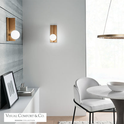 Visual Comfort Modern Orbel Wall Sconce Natural Brass