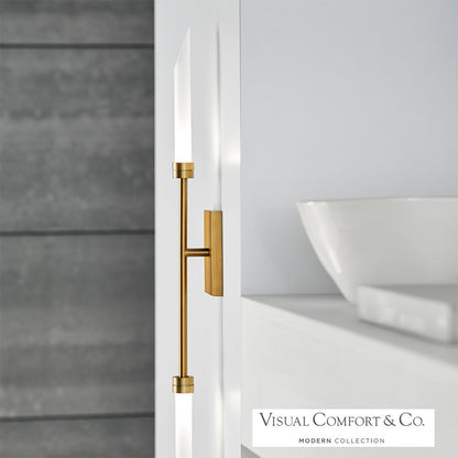 Spur Wall Sconce, 2-Light, LED, Aged Brass, 30"H (700WSSPRR-LED927 70P9F3L)