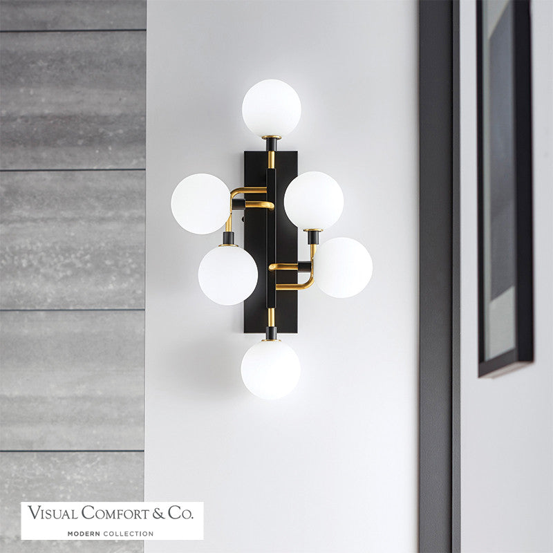Visual Comfort Modern Viaggio Wall Sconce Black