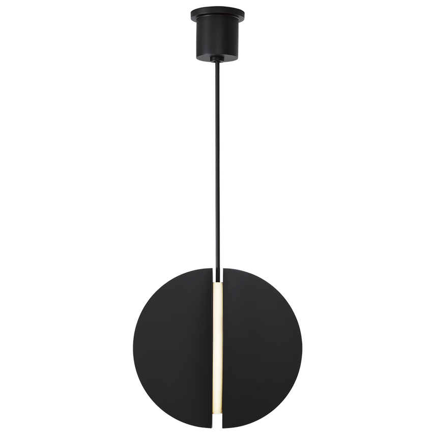 Visual Comfort Modern Bau Pendant Black, Nightshade Black