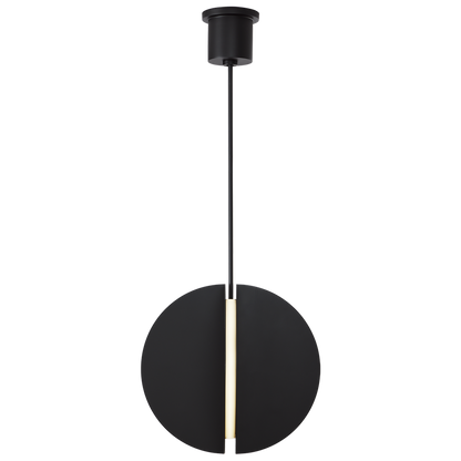 Visual Comfort Modern Bau Pendant Black, Nightshade Black