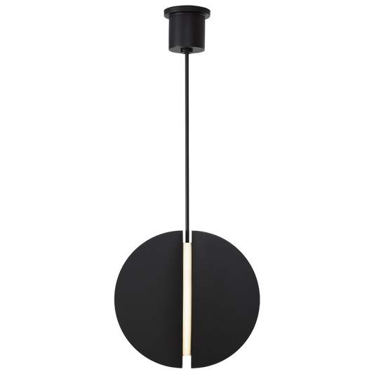 Visual Comfort Modern Bau Pendant Black, Nightshade Black
