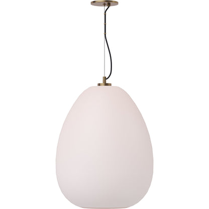 Kapoor Large Pendant Opal/Natural Brass