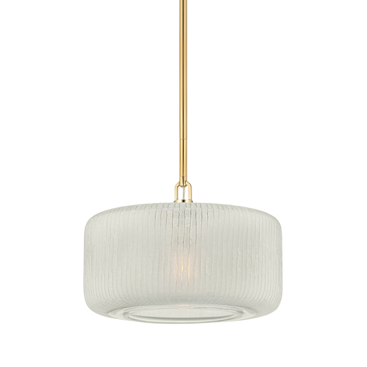 Hudson Valley Beechurst 16" Pendant Aged Brass