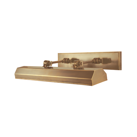 Hudson Valley Woodbury Picture Light with Plug Antique Brass