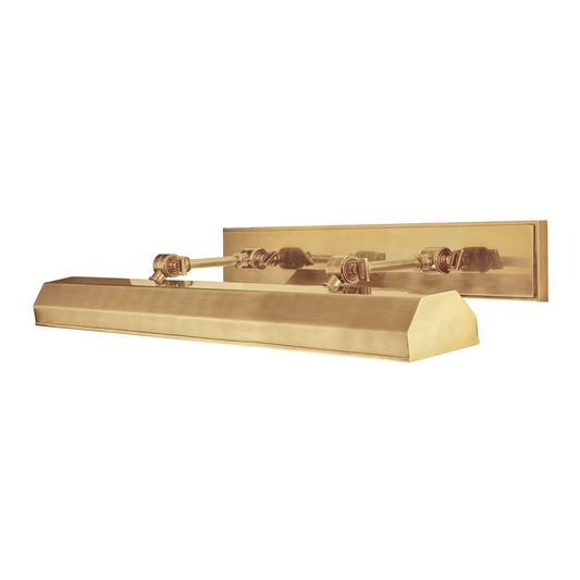 Hudson Valley Woodbury Picture Light With Plug Aged Brass