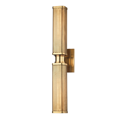 Hudson Valley Gibbs Wall Sconce Antique Brass