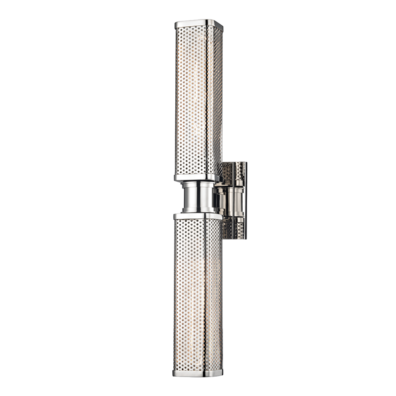 Hudson Valley Gibbs Wall Sconce Polished Nickel