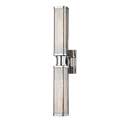 Hudson Valley Gibbs Wall Sconce Polished Nickel