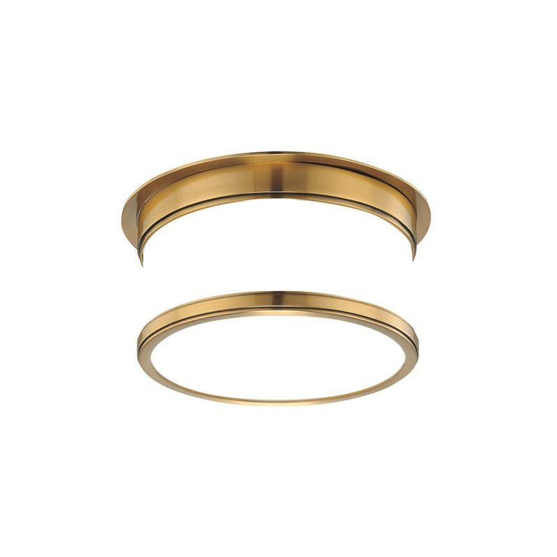 Hudson Valley Geneva Flush Mount Antique Brass