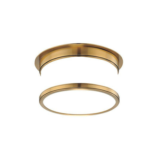 Hudson Valley Geneva Flush Mount Antique Brass