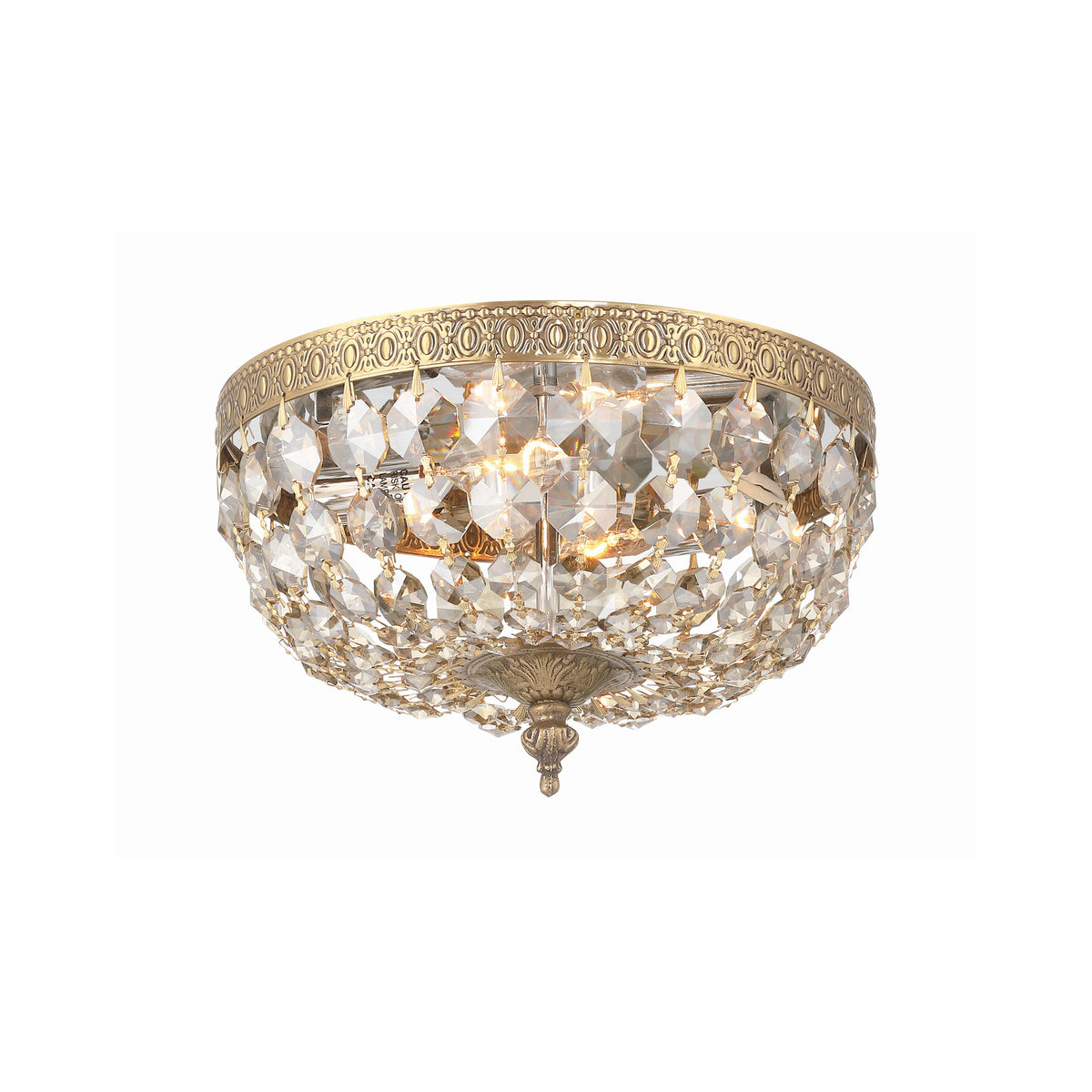 Crystorama Waltham 10" 2-Light Flush Mount - detail