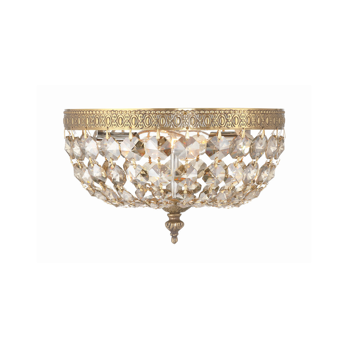 Crystorama Waltham 10" 2-Light Flush Mount - detail