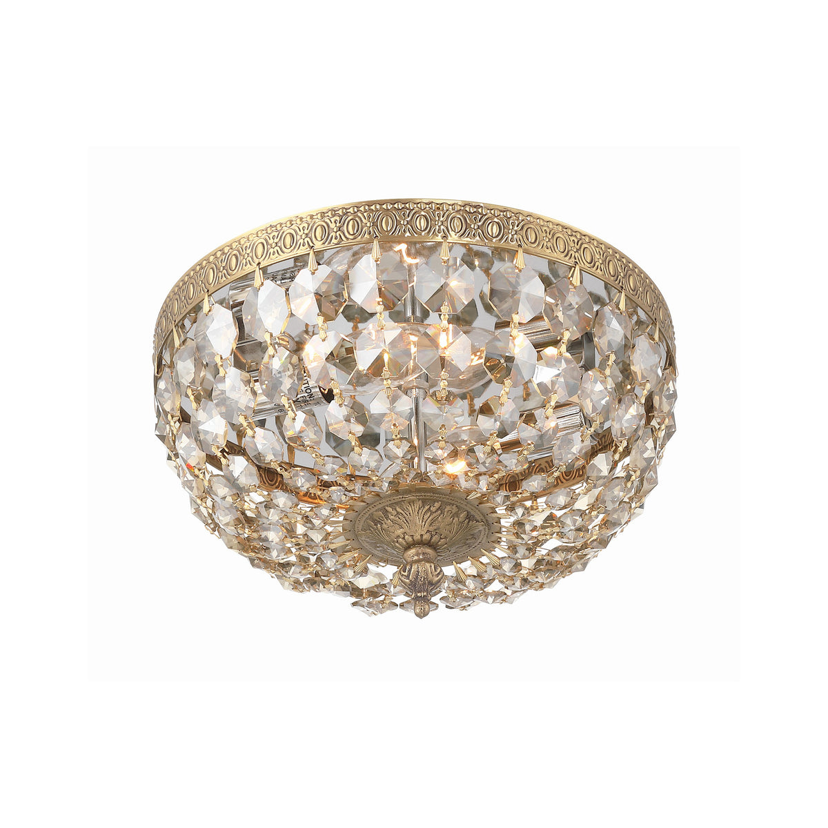 Crystorama Waltham 10" 2-Light Flush Mount - detail