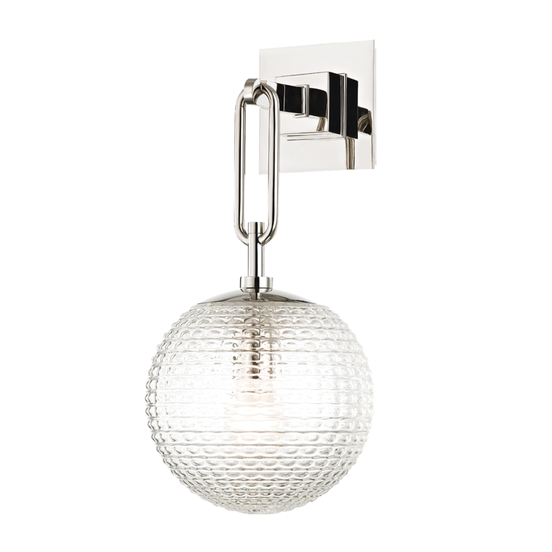 Hudson Valley Jewett Wall Sconce Polished Nickel