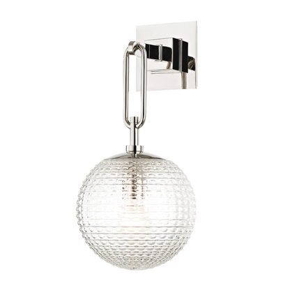 Hudson Valley Jewett Wall Sconce Polished Nickel