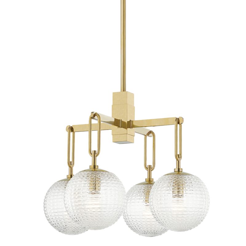 Hudson Valley Jewett Chandelier Antique Brass