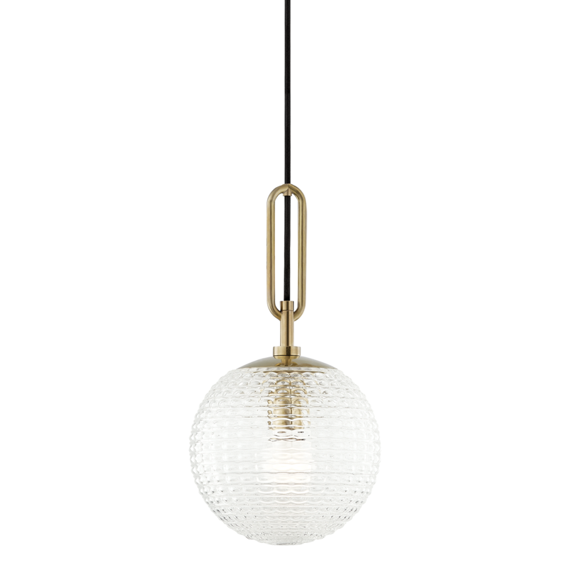 Hudson Valley Jewett Pendant Antique Brass