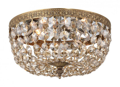 Crystorama Waltham 12" 3-Light Flush Mount