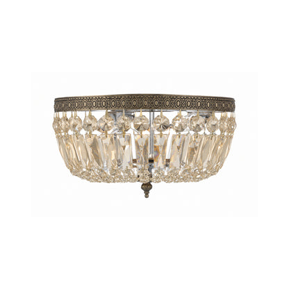 Crystorama Waltham 12" 3-Light Flush Mount - detail