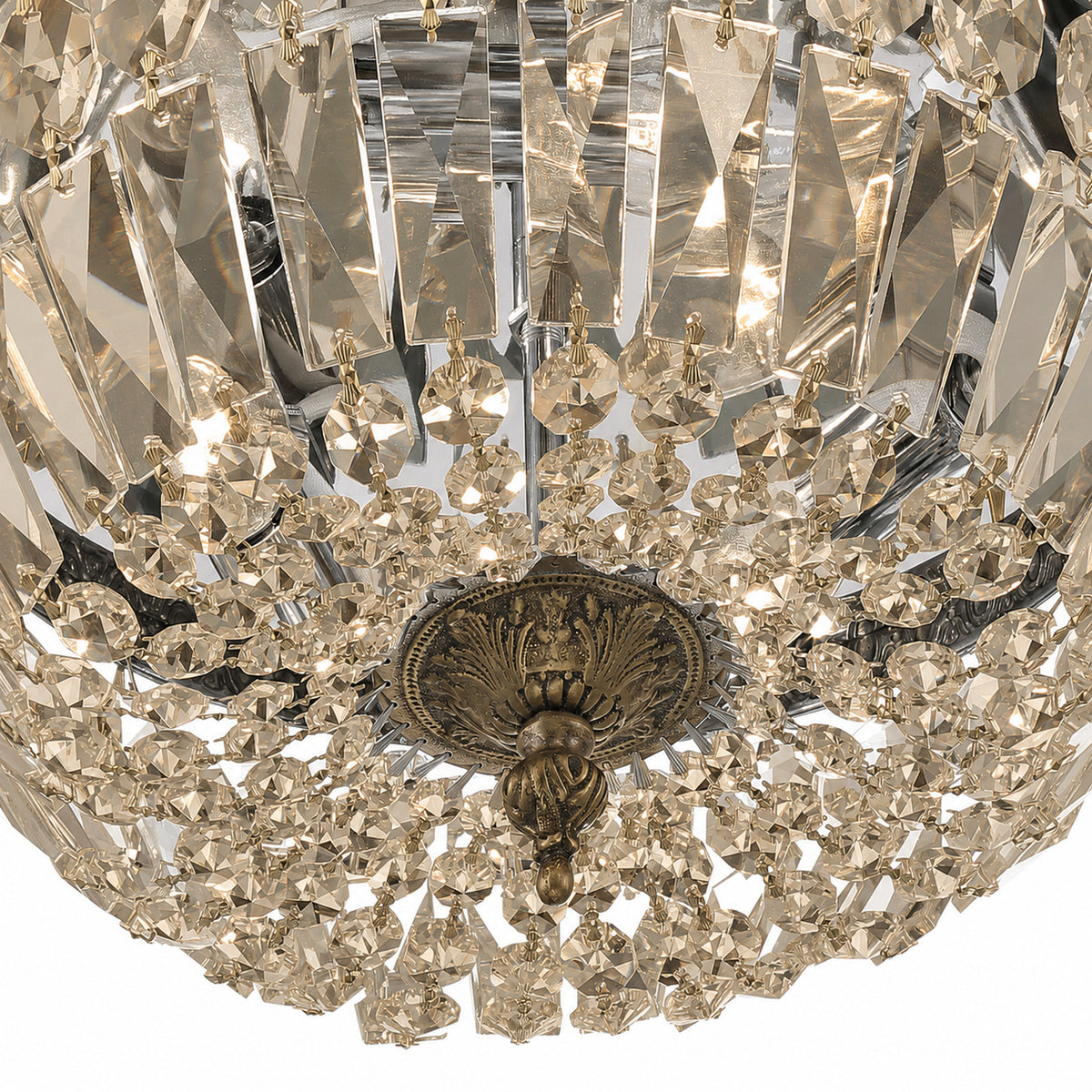 Crystorama Waltham 12" 3-Light Flush Mount - detail