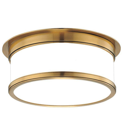 Hudson Valley Geneva Flush Mount Antique Brass