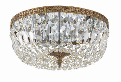 Crystorama Ceiling Mount 3 Light Flush Mount English Bronze