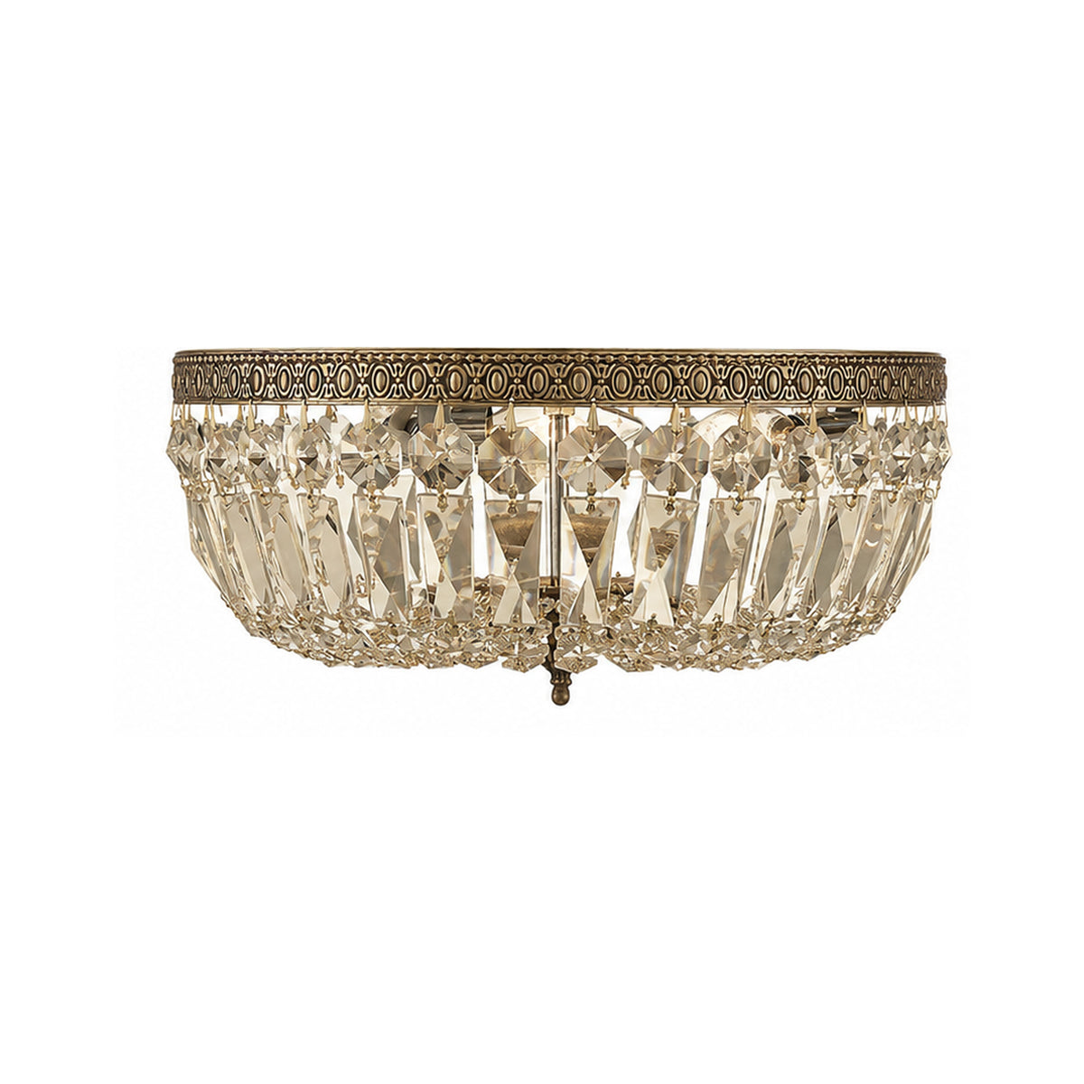 Crystorama Waltham 14" 3-Light Flush Mount - detail
