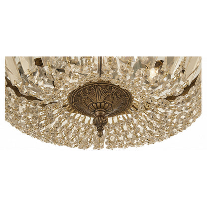 Crystorama Waltham 14" 3-Light Flush Mount - detail