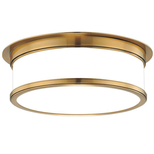 Hudson Valley Geneva Flush Mount Antique Brass