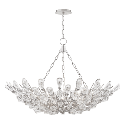Hudson Valley Tulip Chandelier Silver Leaf