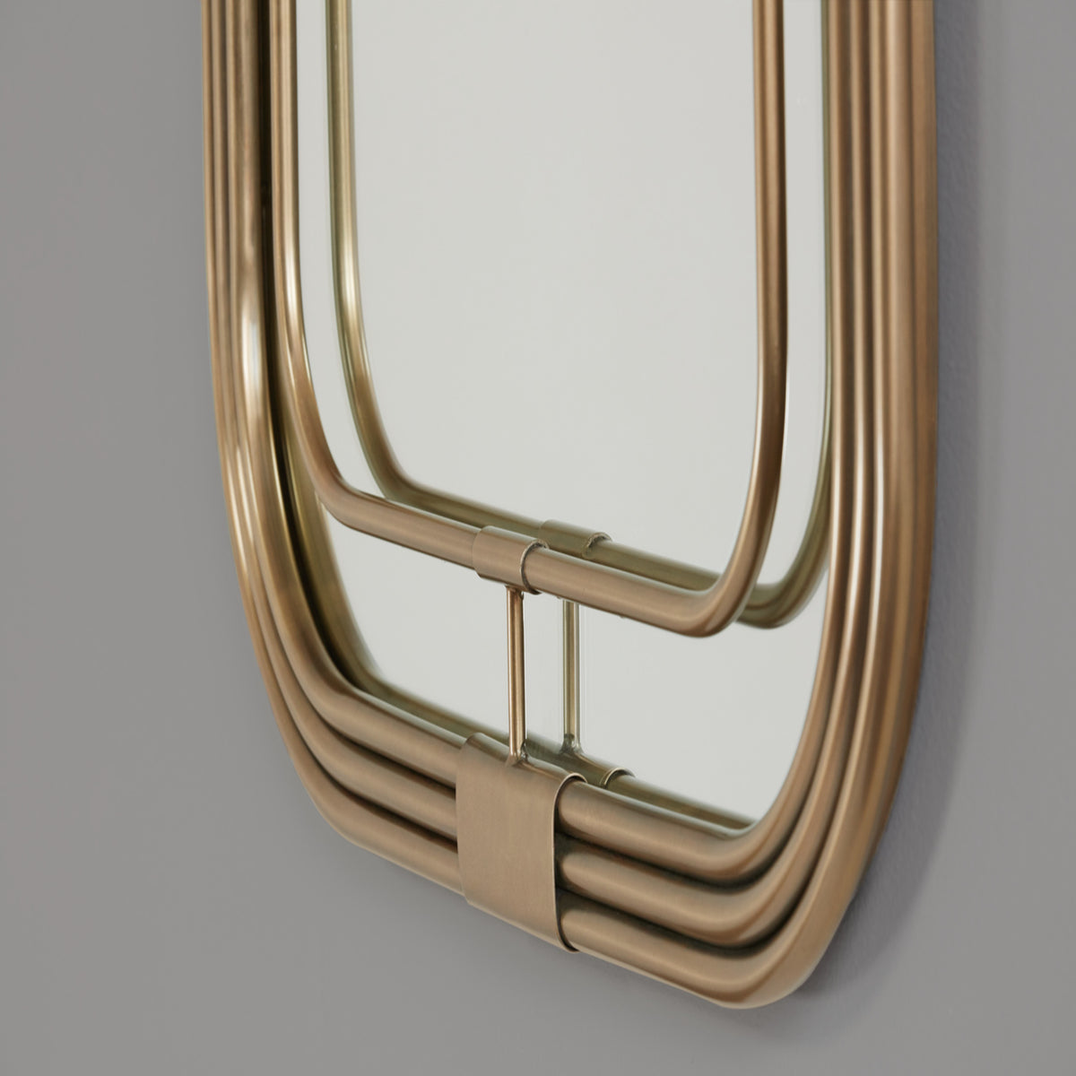 Capital 28.25"W x 42.25"H Mirror in Aged Brass Mirror