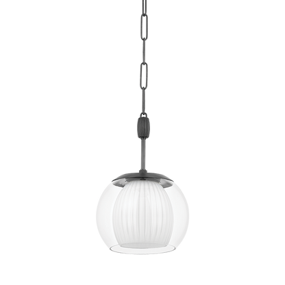Hudson Valley Clementon 11" Pendant Distressed Bronze