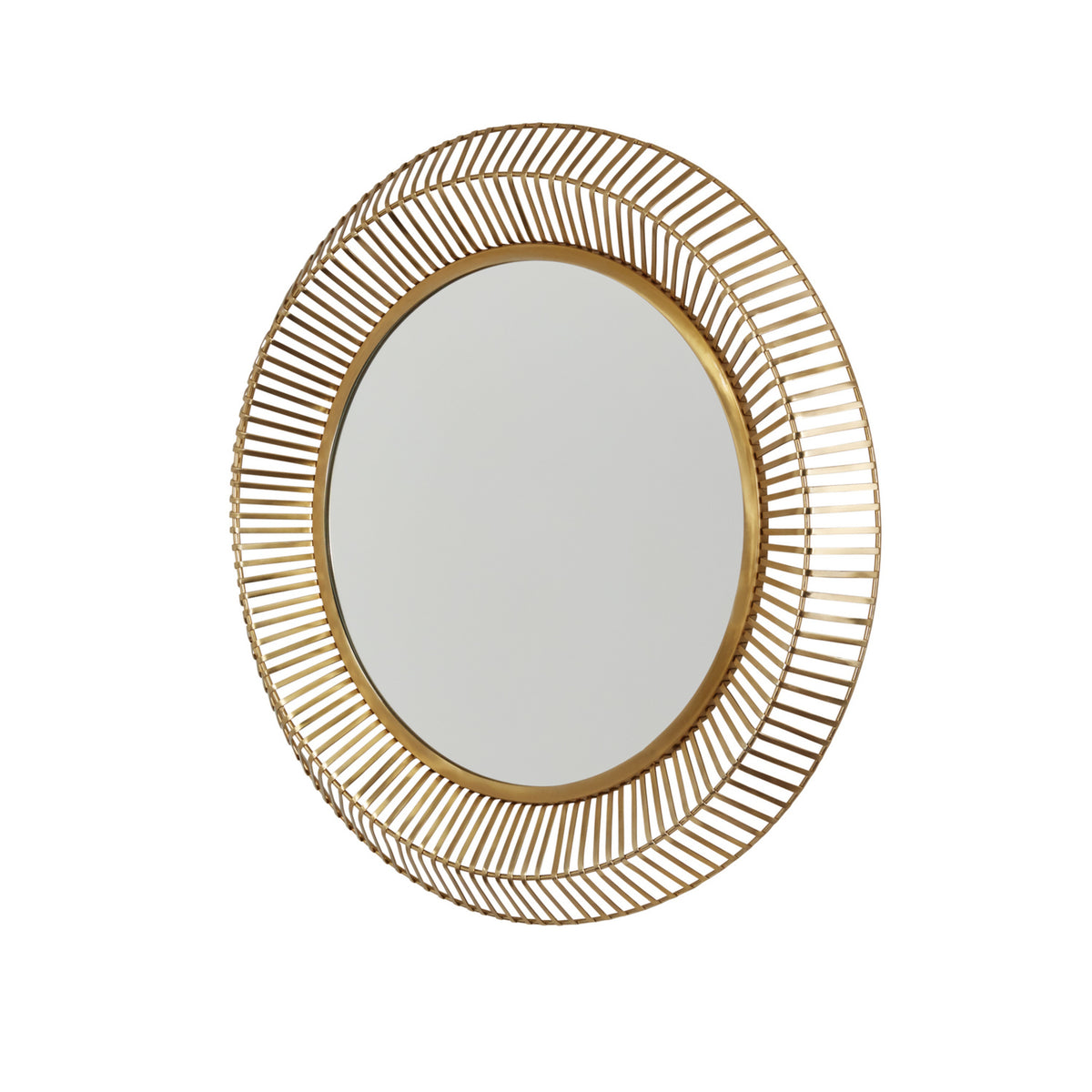 Capital 34"W x 34"H Mirror in Matte Brass