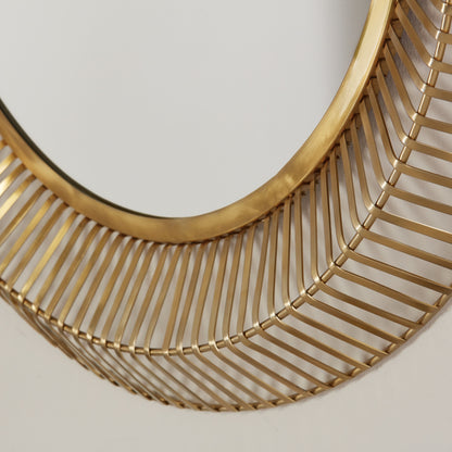 Capital 34"W x 34"H Mirror in Matte Brass