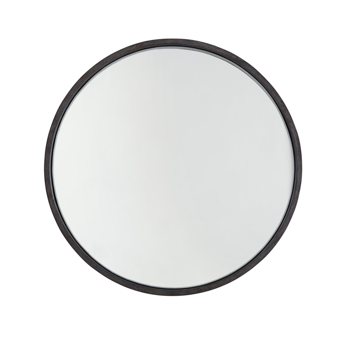 Capital 31"W x 31"H Mirror in Carbon Grey and Iron Silk