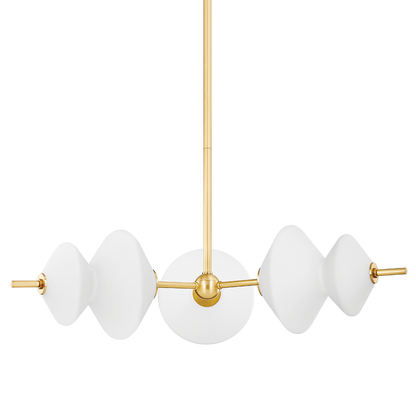 Hudson Valley Barrow Chandelier Aged Brass