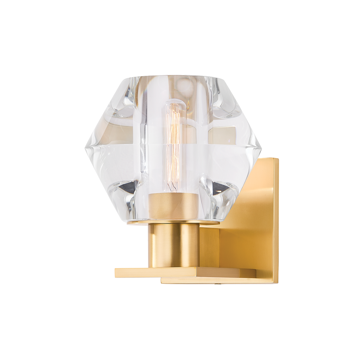 Hudson Valley Cooperstown Wall Sconce Aged Brass