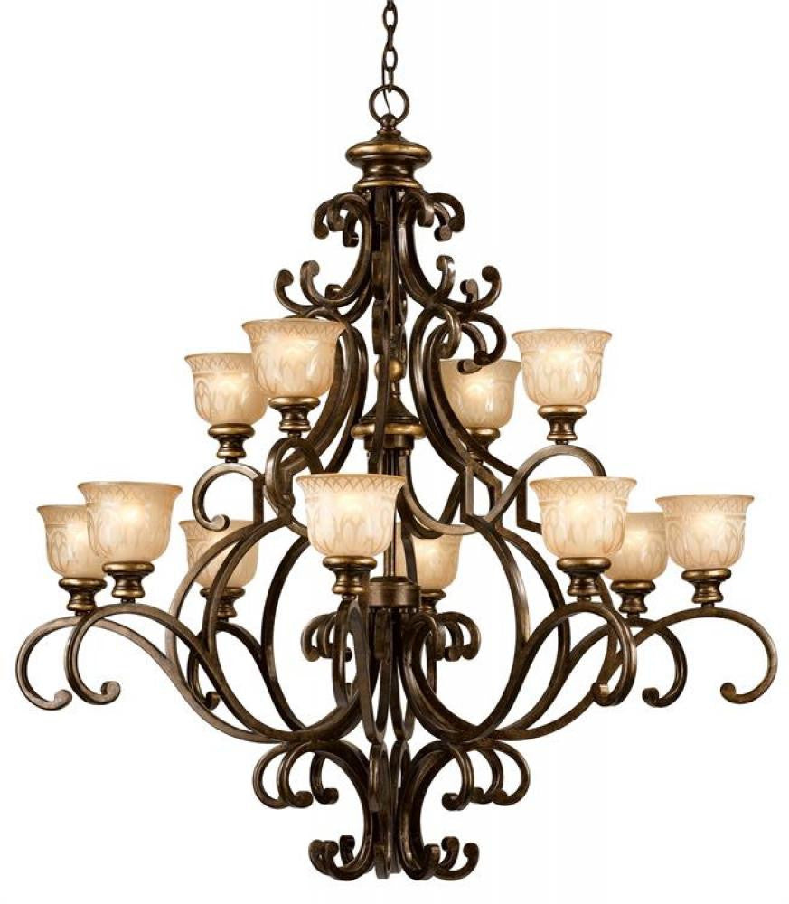 Crystorama Norwalk Chandelier Bronze Umber