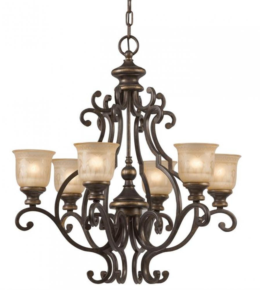 Crystorama Norwalk Chandelier Bronze Umber