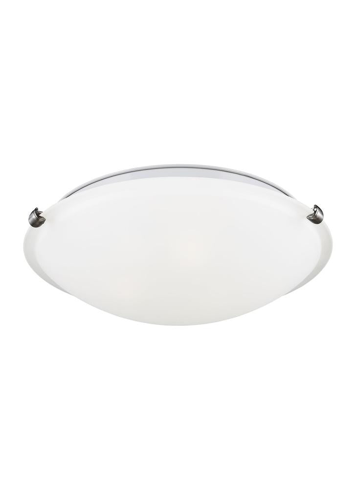 Generation Lighting Clip Ceiling LED Flush Mount Brushed Nickel