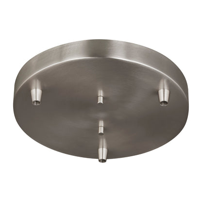 Generation Lighting Multi-Port Canopy Three Light Cluster Brushed Nickel