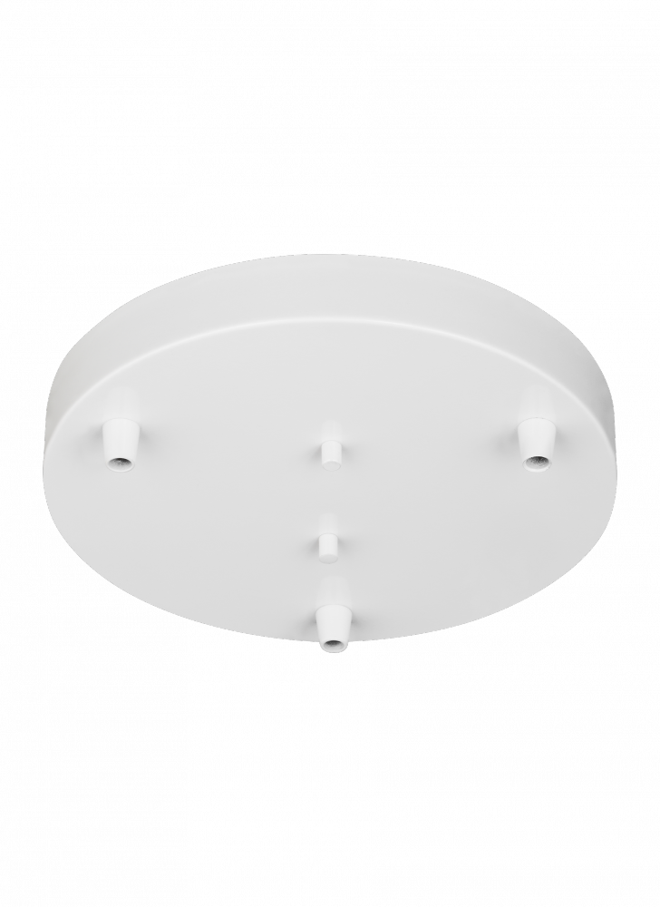 Generation Lighting Multi-Port Canopy Three Light Cluster White