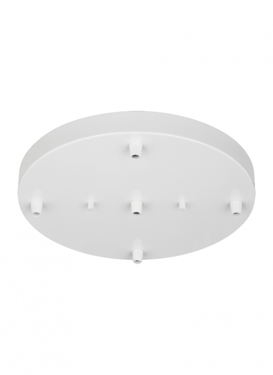 Generation Lighting Multi-Port Canopy Five Light Cluster White