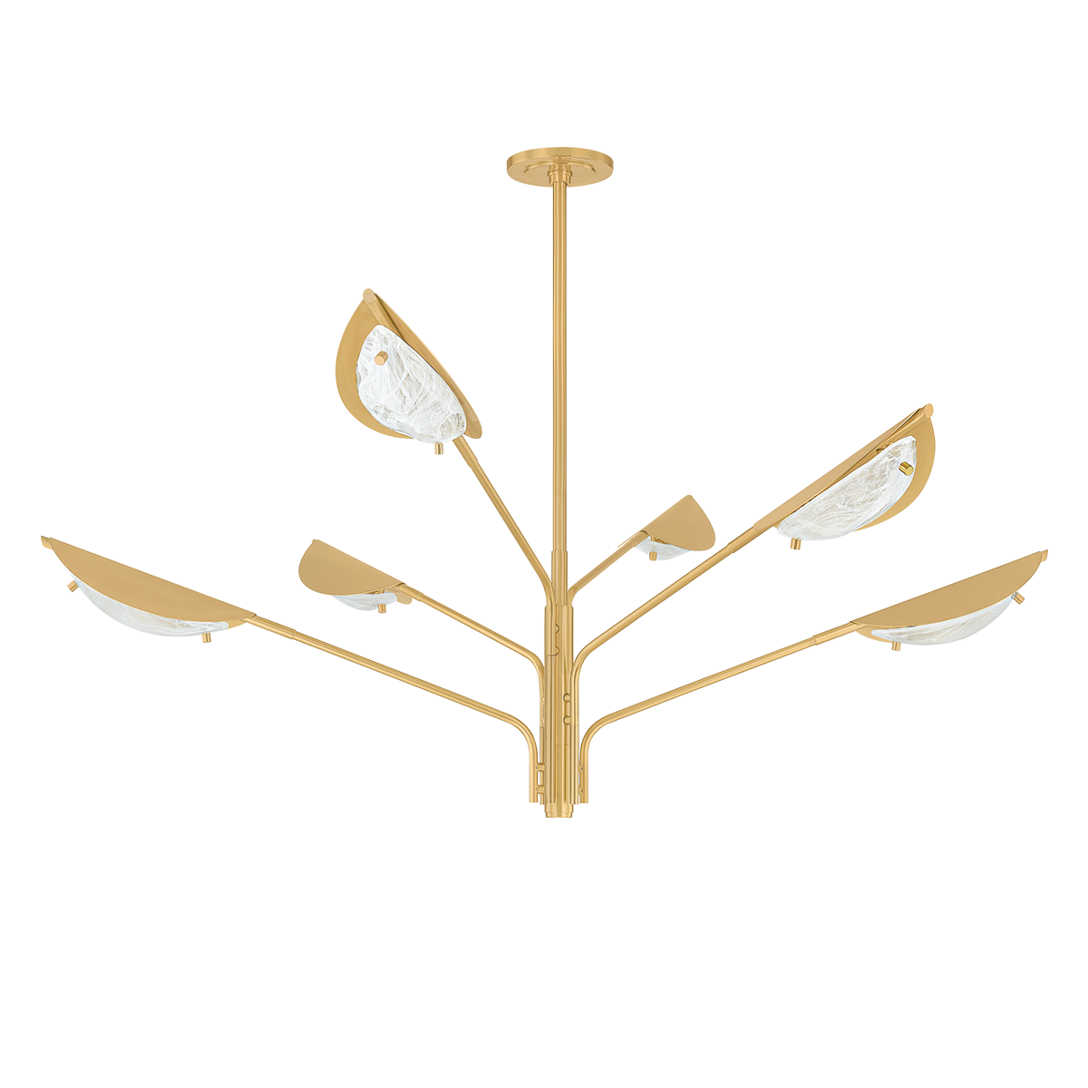 Hudson Valley Levin 6-Light Chandelier Aged Brass