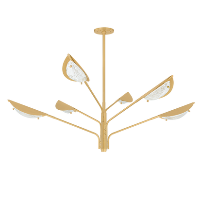 Hudson Valley Levin 6-Light Chandelier Aged Brass