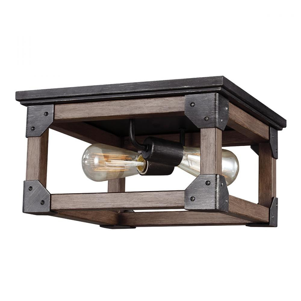 Generation Lighting Dunning Two Light Ceiling Flush Mount Stardust