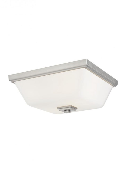 Generation Lighting Ellis Harper Two Light Ceiling Flush Mount Brushed Nickel
