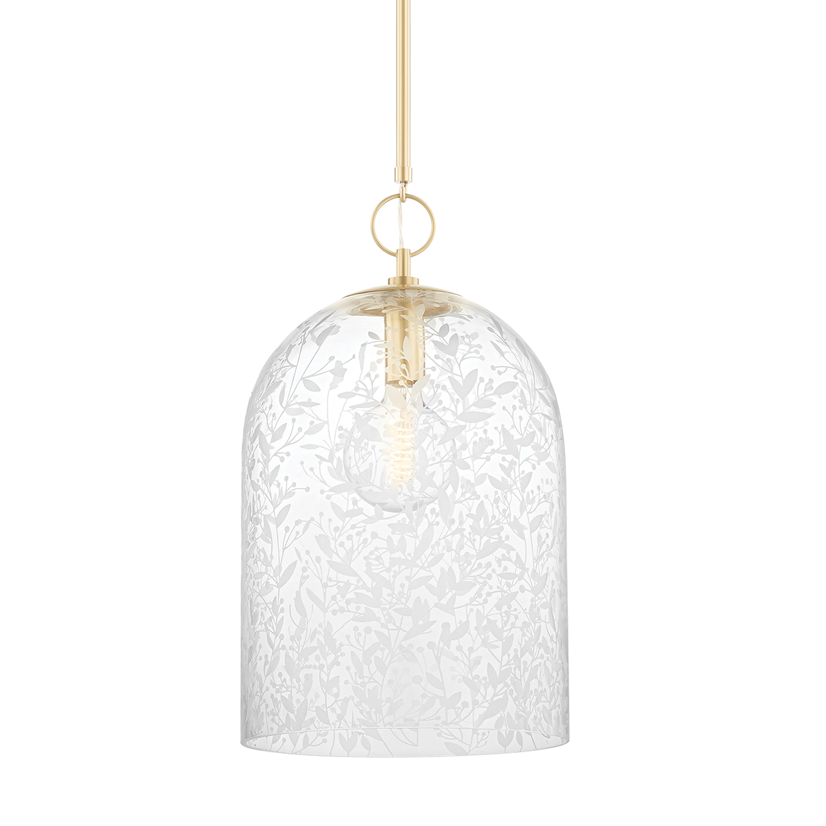 Hudson Valley Belleville 14" Pendant Aged Brass