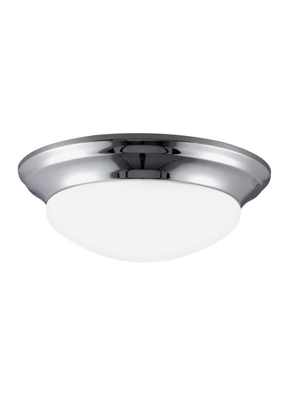 Generation Lighting Nash Three Light Ceiling Flush Mount Chrome